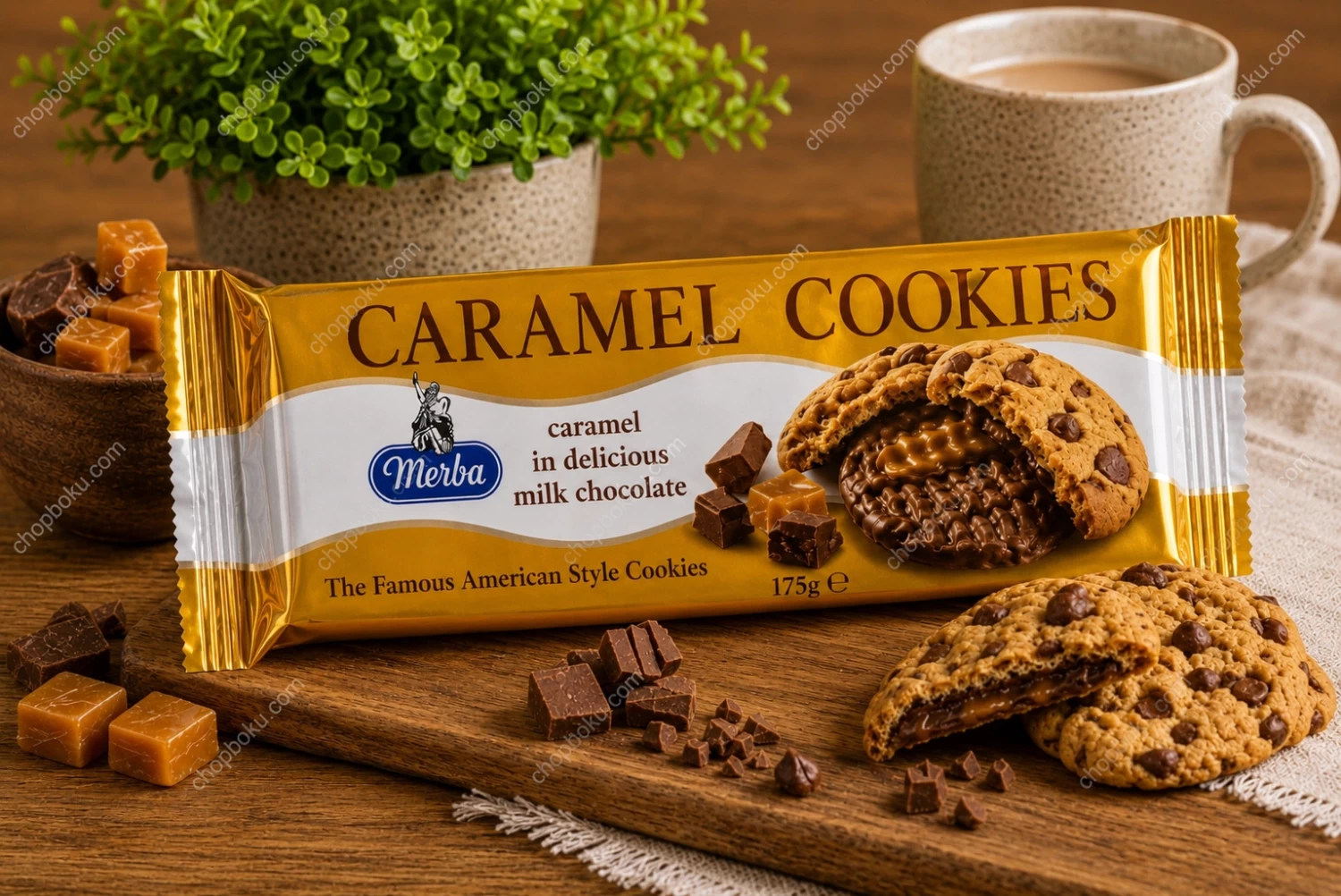Merba Caramel Cookies 175g