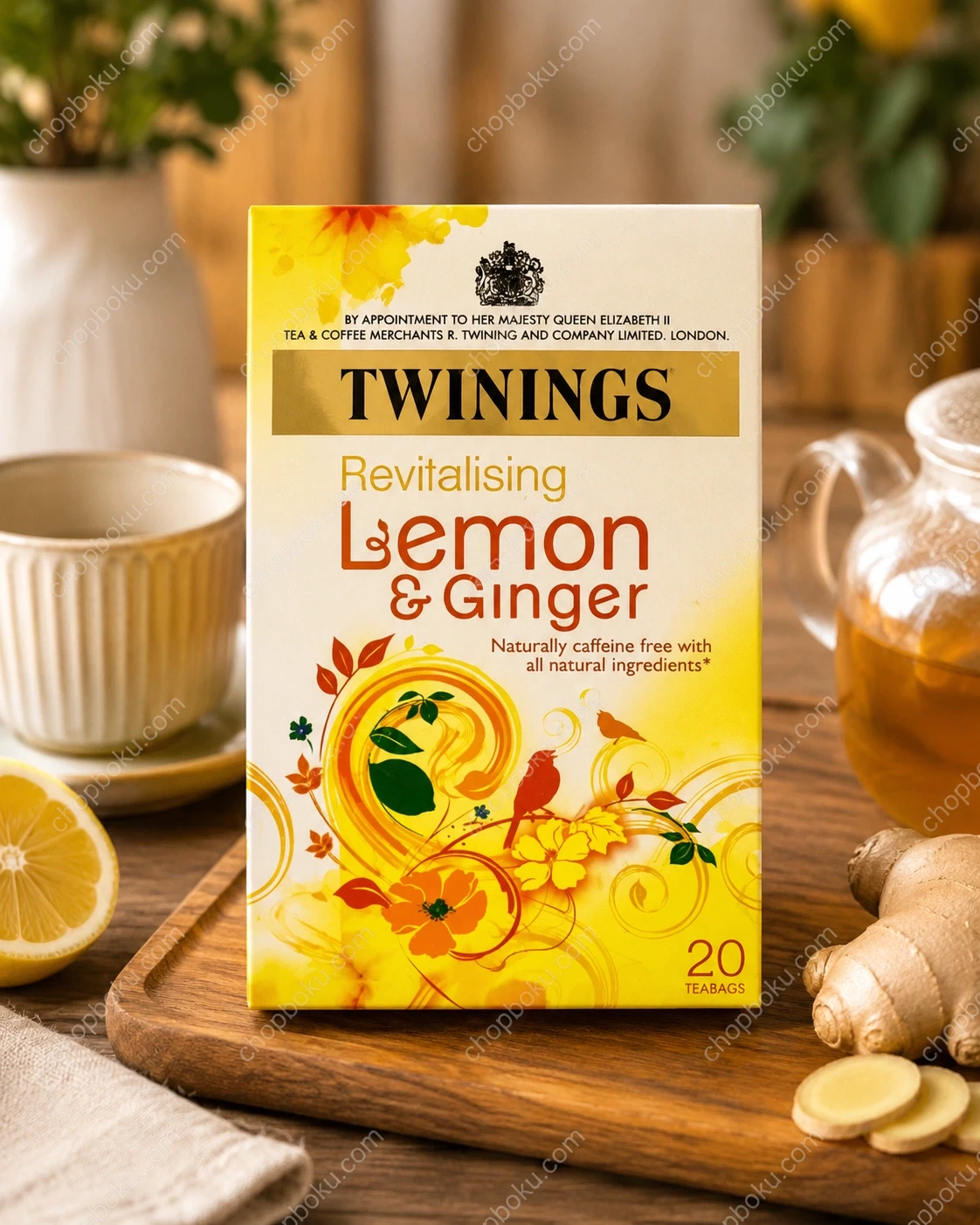 Twinings Wellbeing Blend Lemon & Ginger 20 Tea Bags (30g)