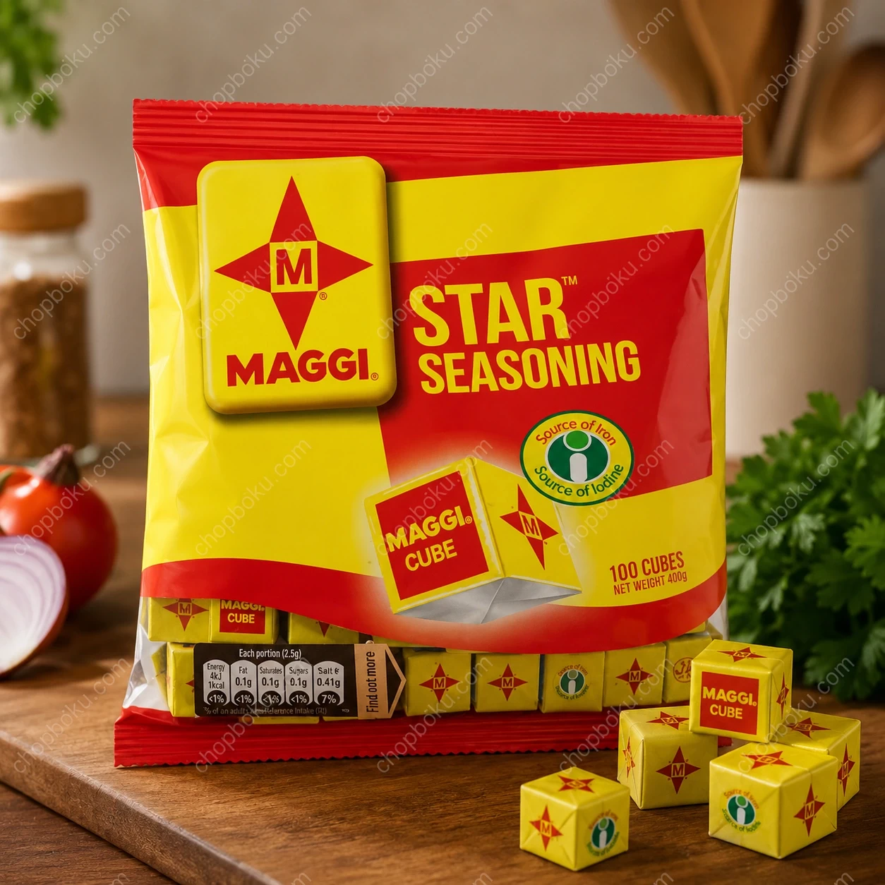 Maggi Star Seasoning Cubes 100 x 4g (400g)