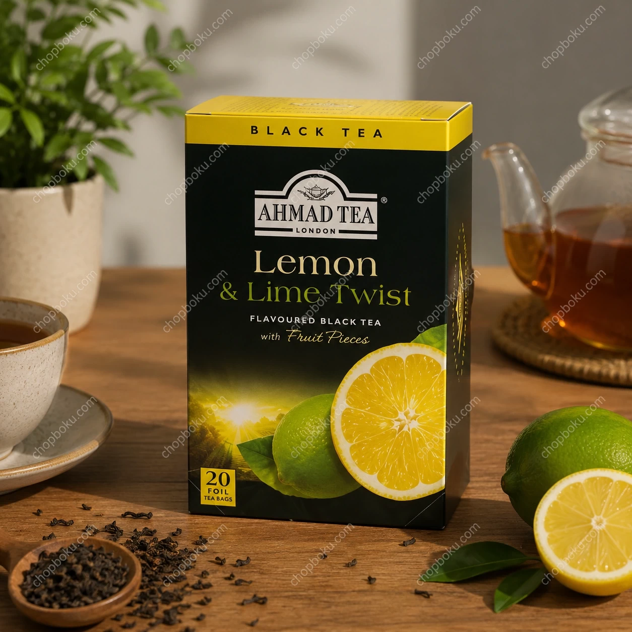 Ahmad Tea Lemon & Lime Twist Black Tea 20 Tea Bags (40g)