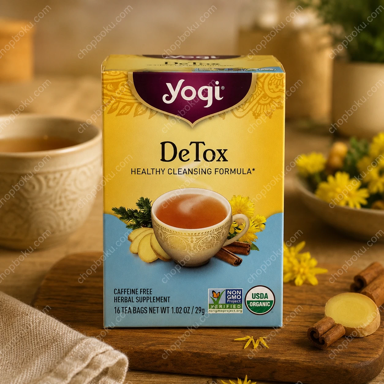 Yogi DeTox Tea, Caffeine Free 16 Tea Bags (29g)