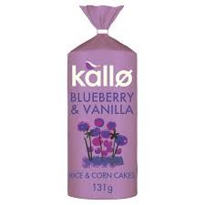 Kallo Bluberry & Vanilla Jumbo Rice & Corncake