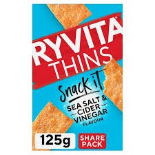 RYVITA THINS SEA SALT & VINEGAR FLATBREAD
