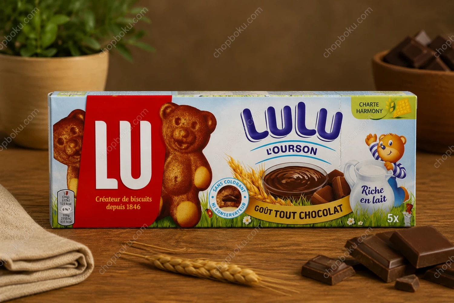 LU Lulu Bear All Chocolate Biscuits 150g