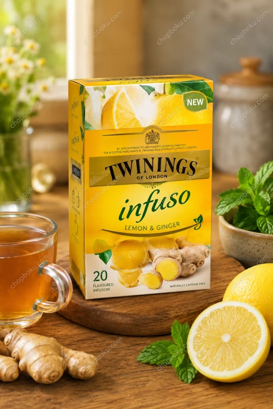 Twinings Infuso Lemon & Ginger Tea 30g (20 Tea Bags)