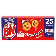 MCVITIES BN MINIS STRAWBERRY