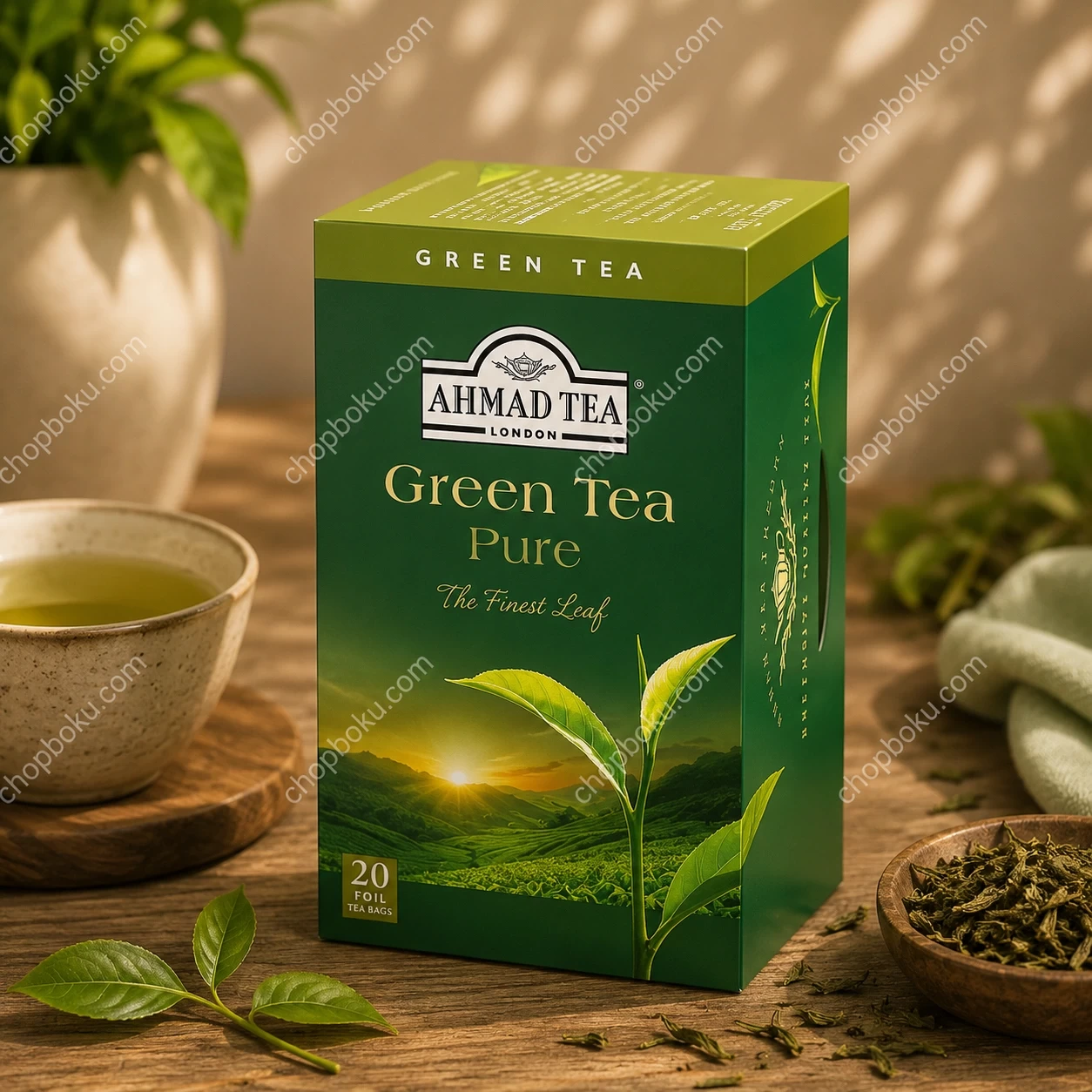 Ahmad Tea Pure Green Tea 20 Tea Bags (40g)