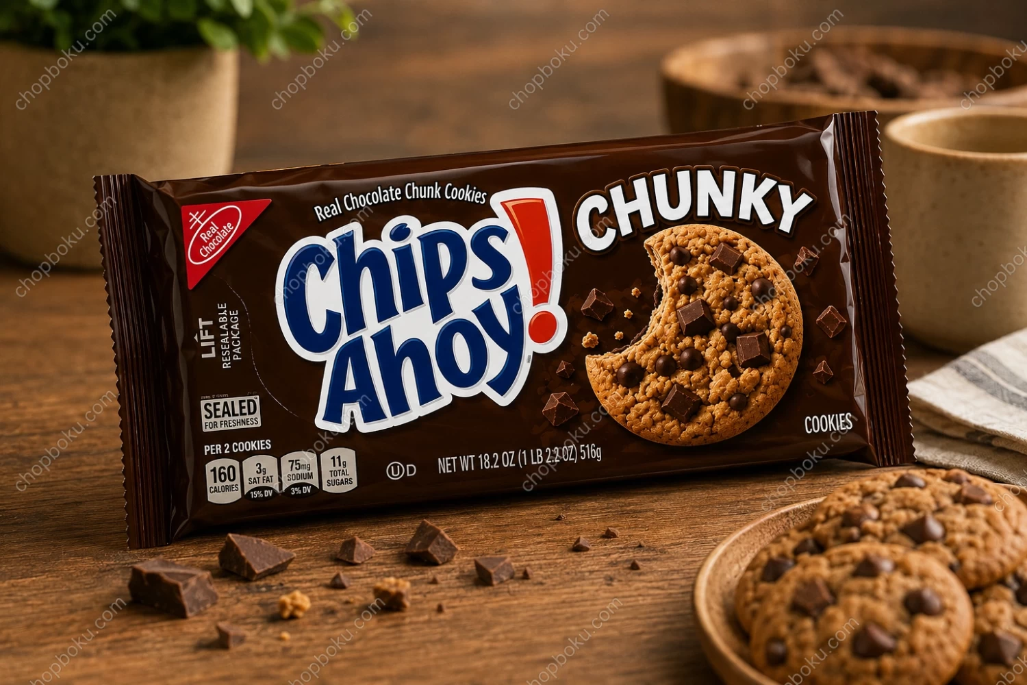Chips Ahoy! Chunky Chocolate Chip Cookies 516g