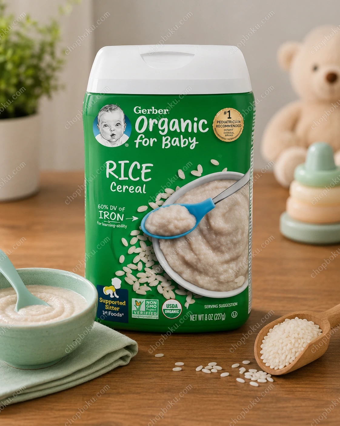 Gerber Organic Rice Cereal 227g