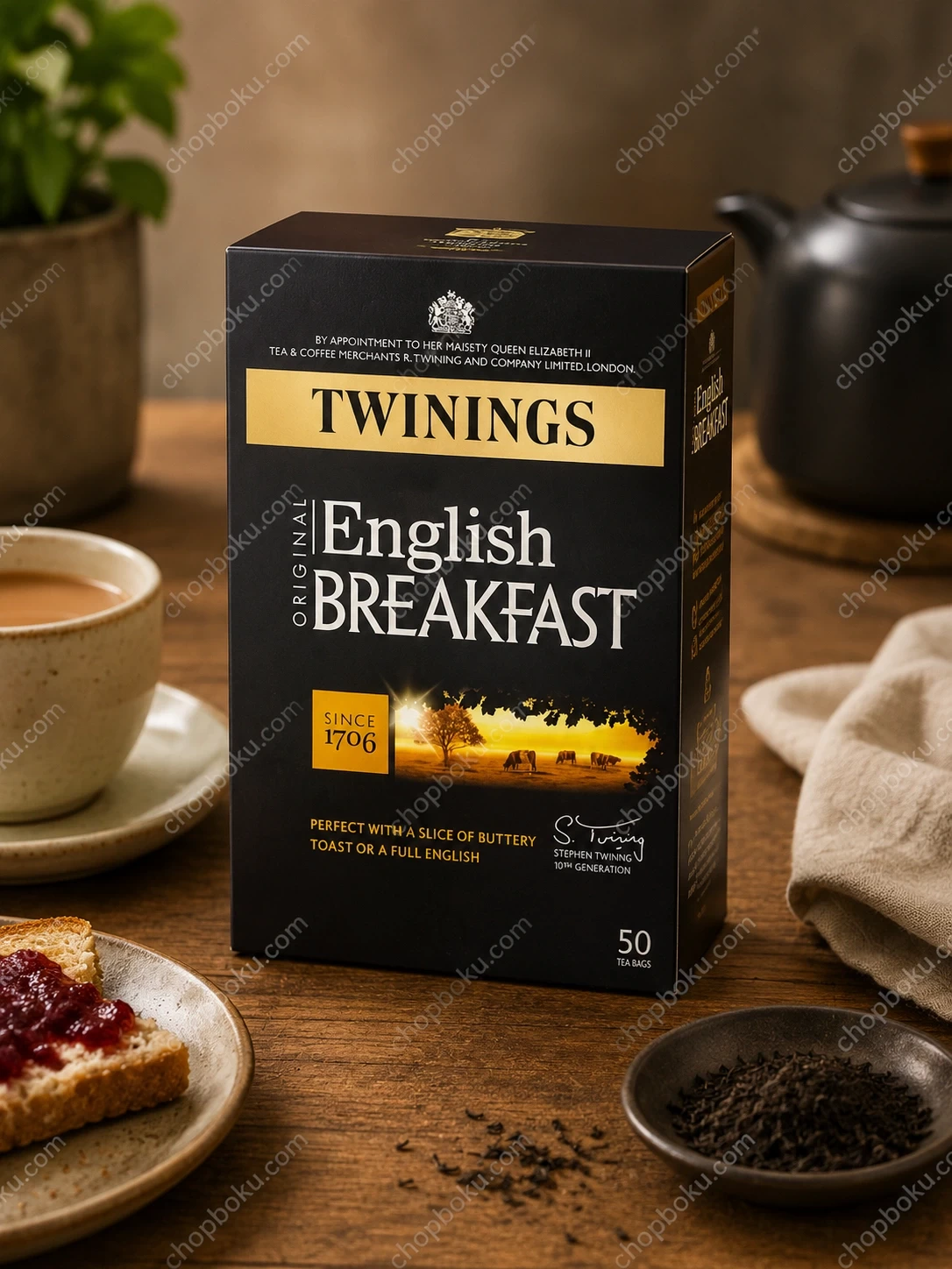 Twinings English Breakfast Tea 125g (50 Tea Bags)