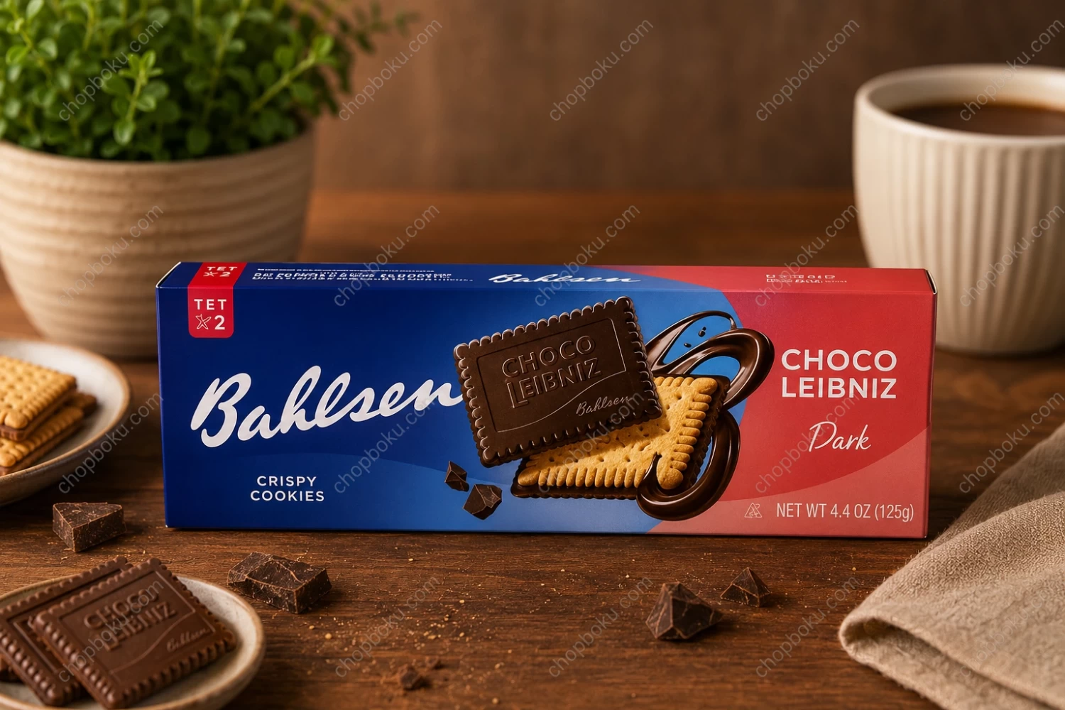 Bahlsen Choco Leibniz Dark Chocolate Biscuits 111g – Premium German Dark Chocolate Cookies in Lagos Nigeria