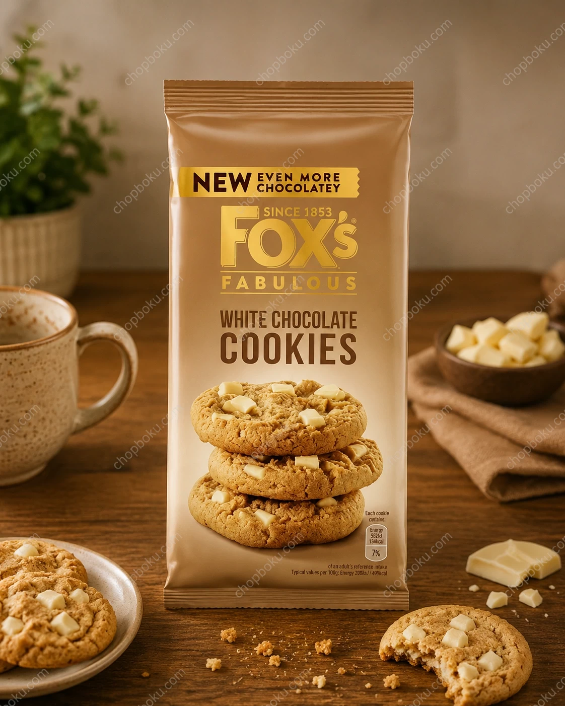 Fox's Fabulous White Chocolate Cookies 180g