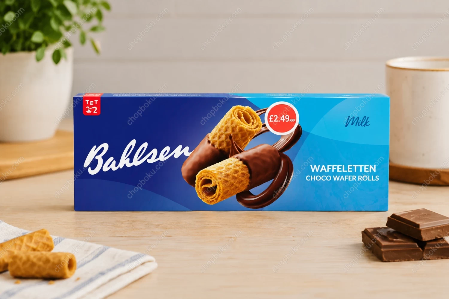Bahlsen Waffeletten Milk Chocolate Wafer Rolls 100g