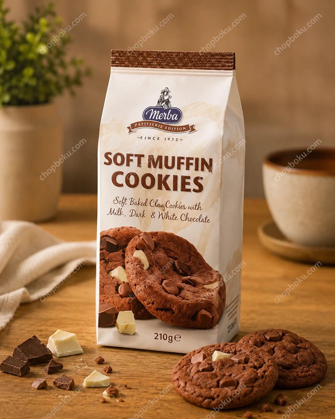 Merba Soft Muffin Triple Chocolate 210g