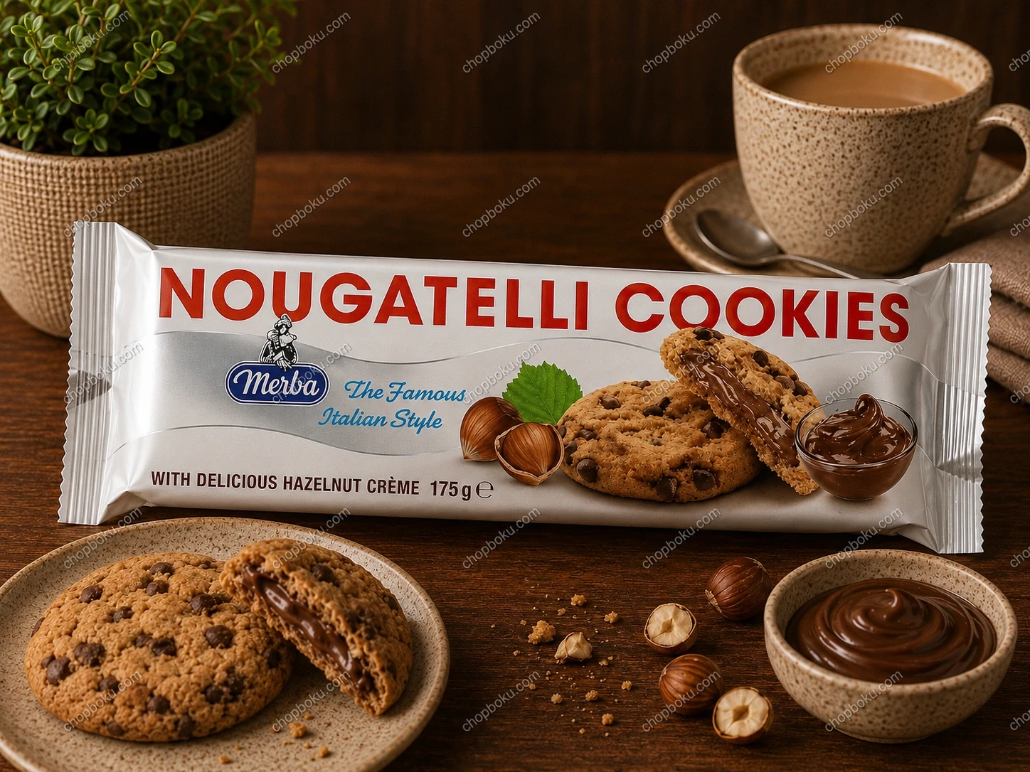 Merba Nougatelli Cookies 175g