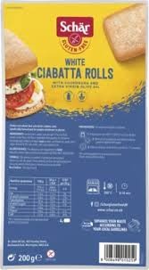 Schar White Ciabatta Rolls Gluten Free