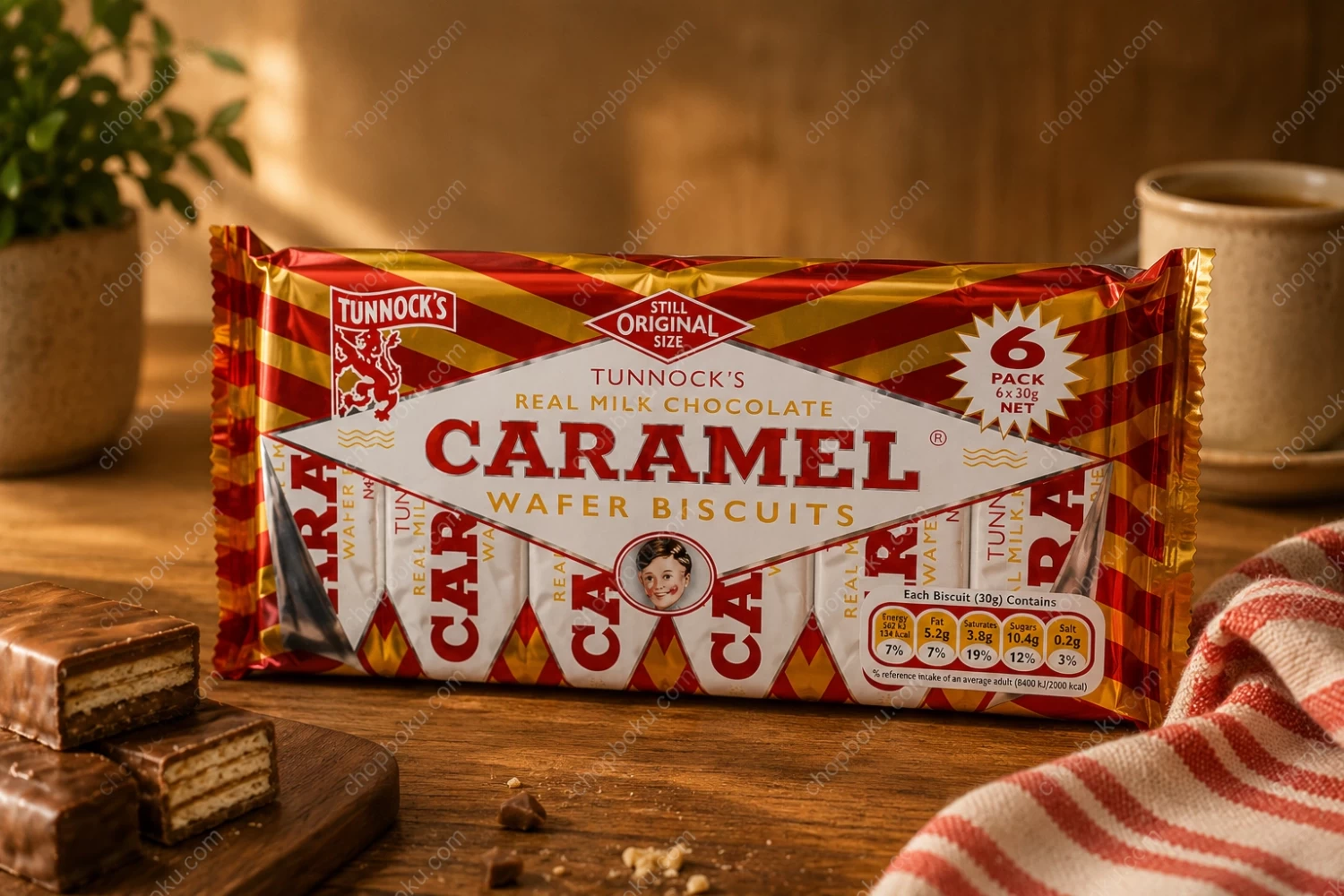 Tunnock's Caramel Wafer 6 Pack (180g)