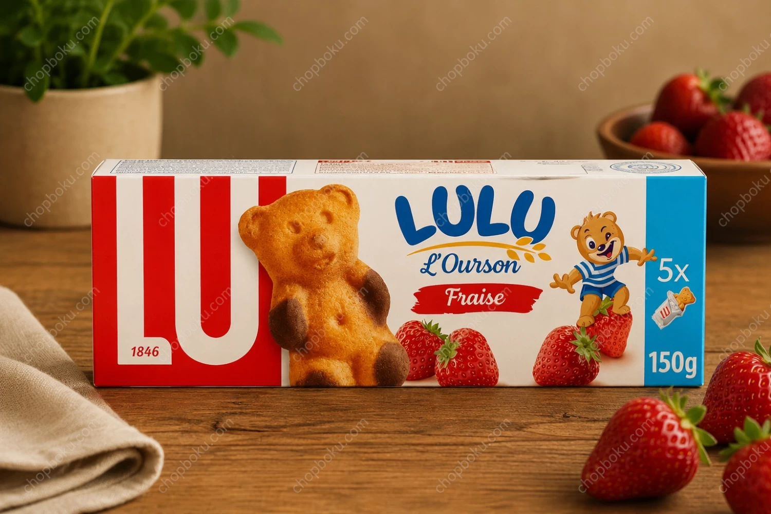 LU Lulu Bear Strawberry Biscuits 150g