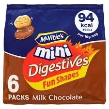 McVitie’s Mini Milk Chocolate Digestives Pouch – Bite-Size Chocolate Digestive Biscuits | Buy in Lagos, Abuja & Nigeria