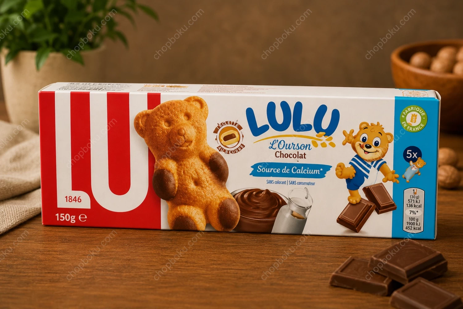 LU Lulu Bear Chocolate Biscuits 150g