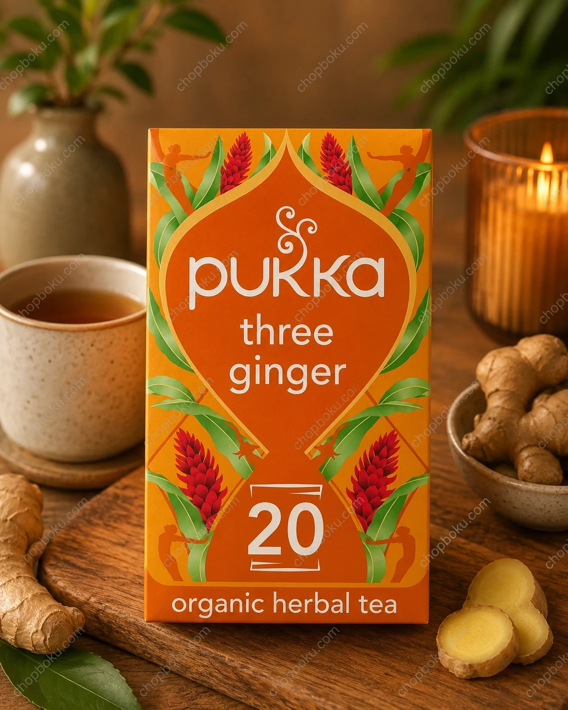 Pukka Organic Three Ginger Tea 20 Tea Bags (36g)